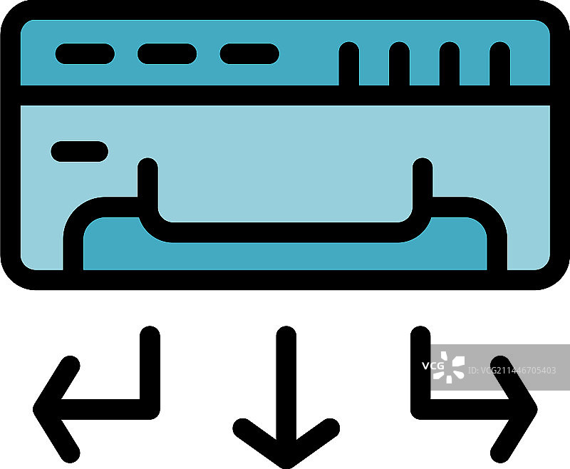 空调维修服务图标（扁平风格）图片素材
