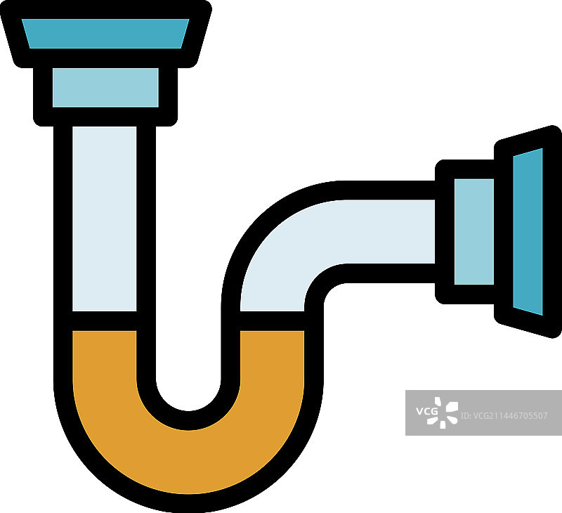 洗碗机水管已满维修扁平图标图片素材