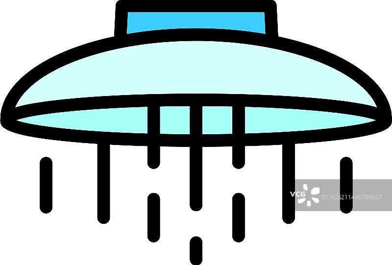 淋浴喷头设计图标（扁平风格）图片素材