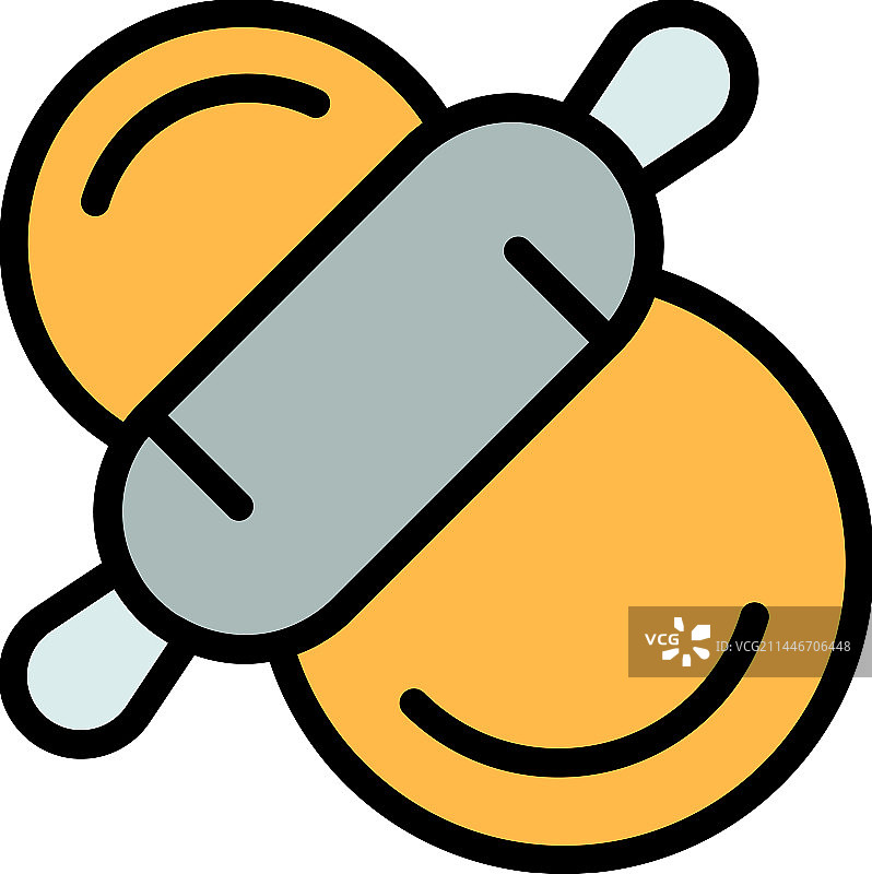 烘焙面团图标（扁平风格）图片素材