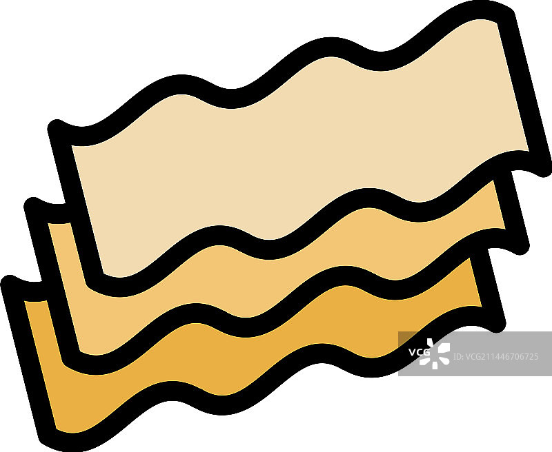 千层面酱扁平图标图片素材