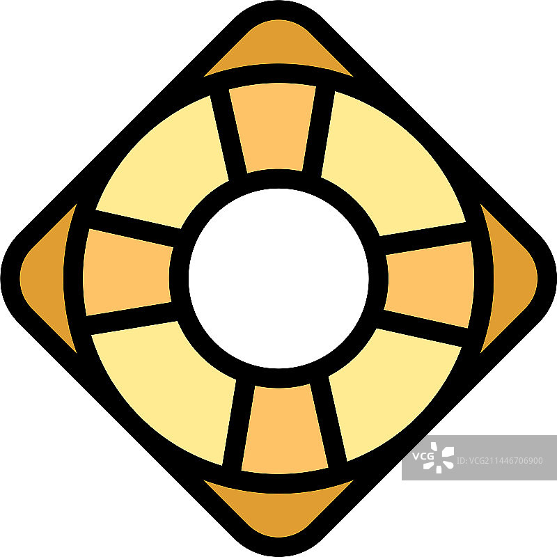 救生圈扁平图标图片素材