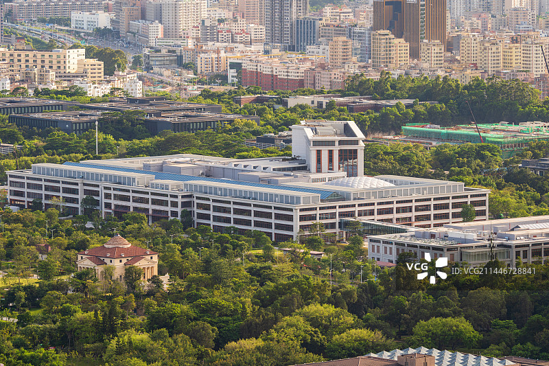 天安云谷眺望华为坂田基地G区H区图片素材
