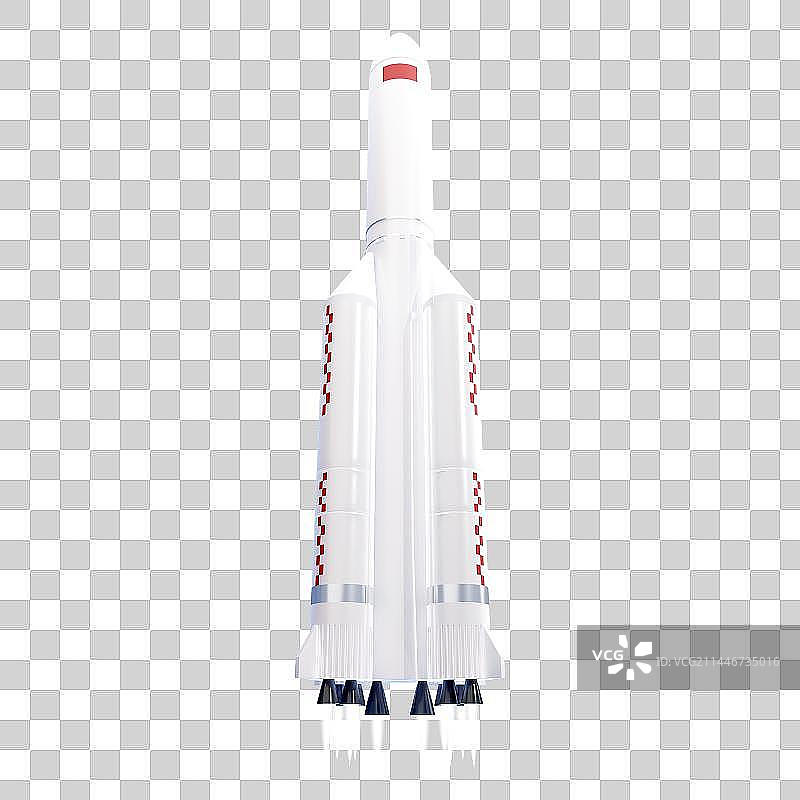 3D渲染火箭发射免抠元素图片素材