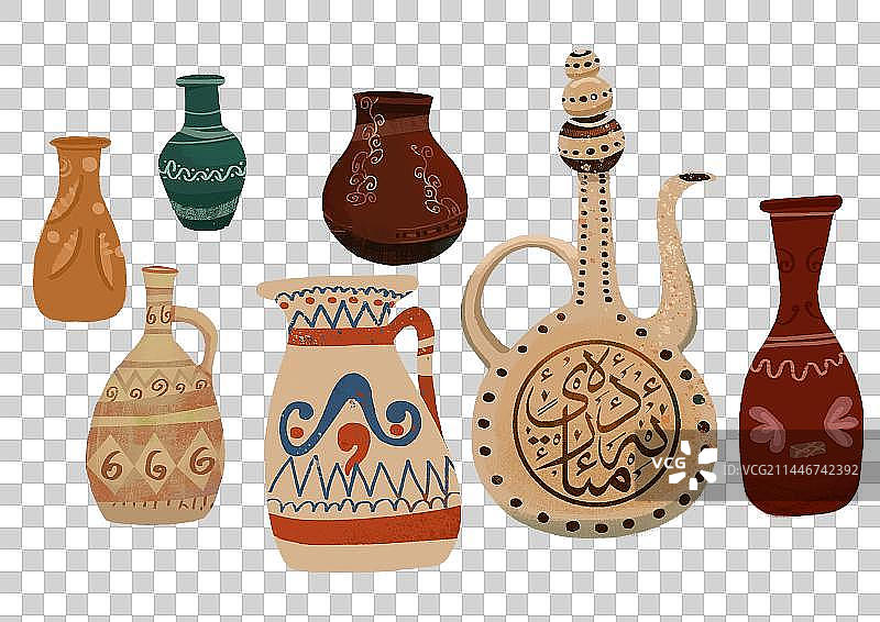 新疆陶罐图片素材