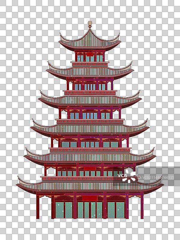 合肥古代建筑江淮第一阁图片素材