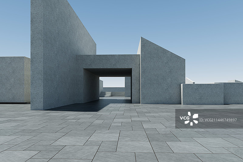 3D渲染城市广场图片素材