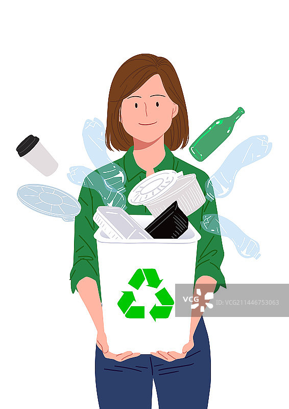 塑料袋禁用与环境保护图片素材