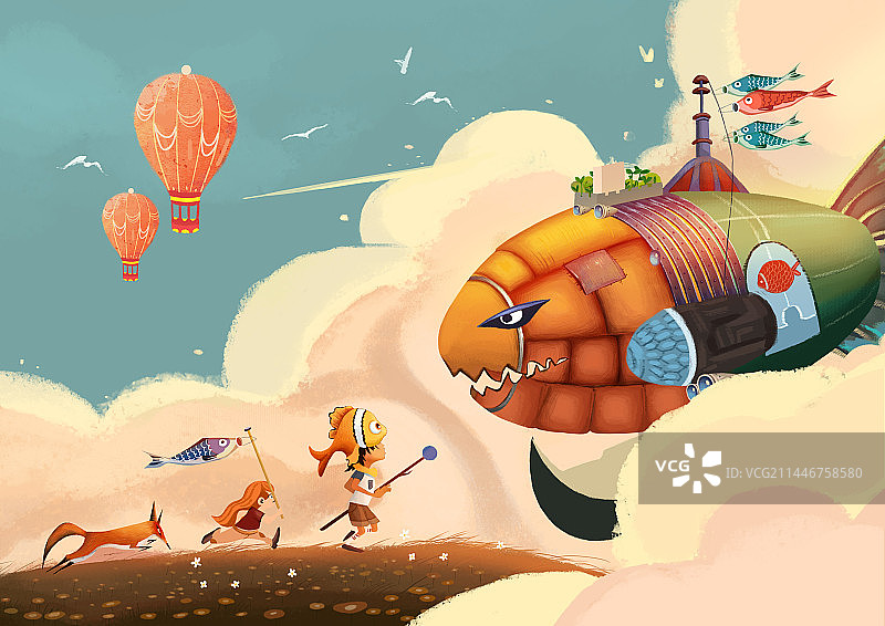 《遇见鱼干飞船》图片素材