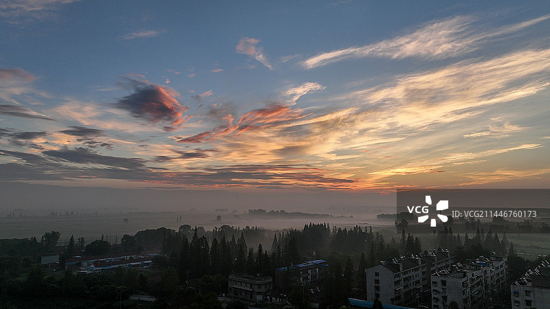 绚丽朝霞图片素材