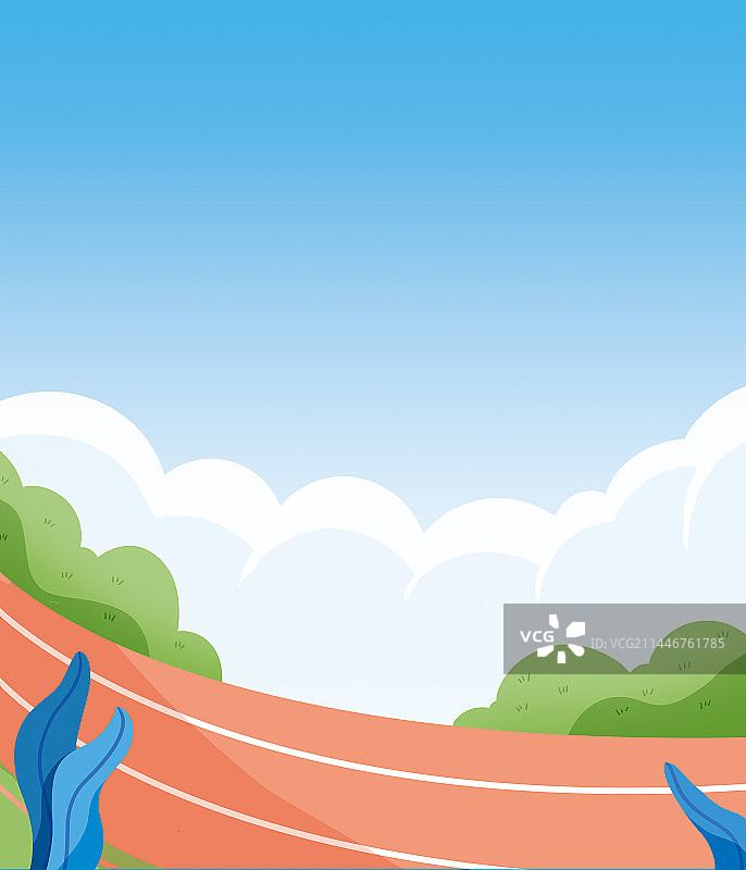 自然操场跑道图片素材