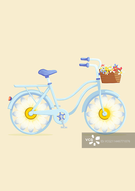 自行车插画图片素材