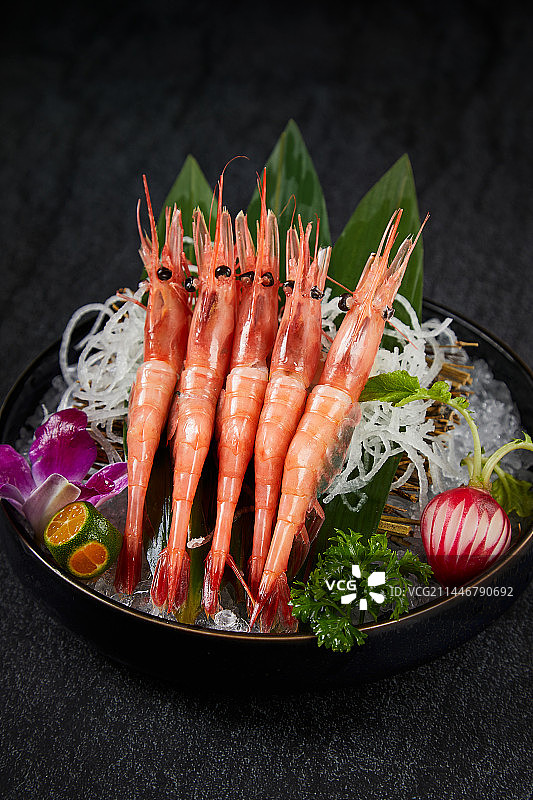 甜虾刺身图片素材