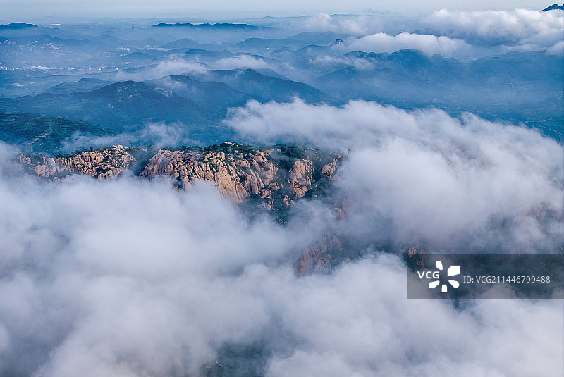日照市九仙山云雾图片素材