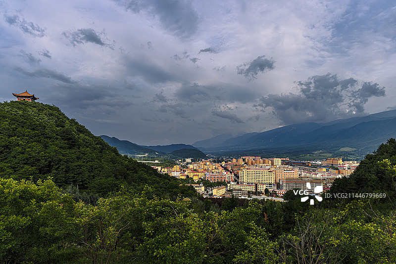 秦岭夏都太白之聚宝盆图片素材