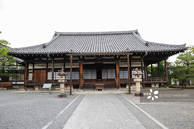 日本京都宇治平等院凤翔馆建筑风光图片素材