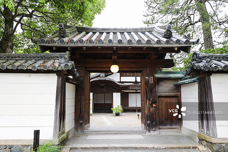 日本京都宇治平等院凤翔馆建筑风光图片素材