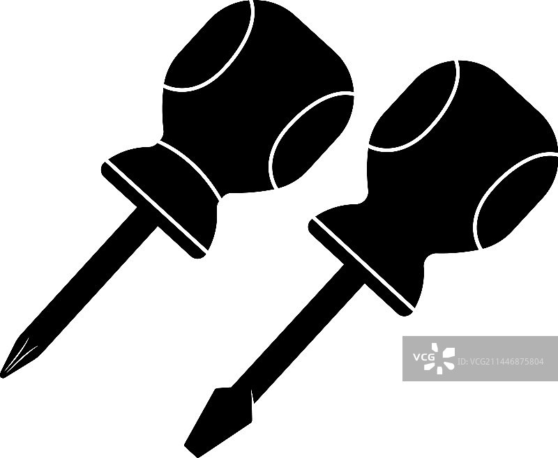 扁平风格螺丝刀图标图片素材