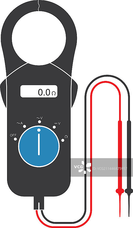 数字万用表标志模板图片素材