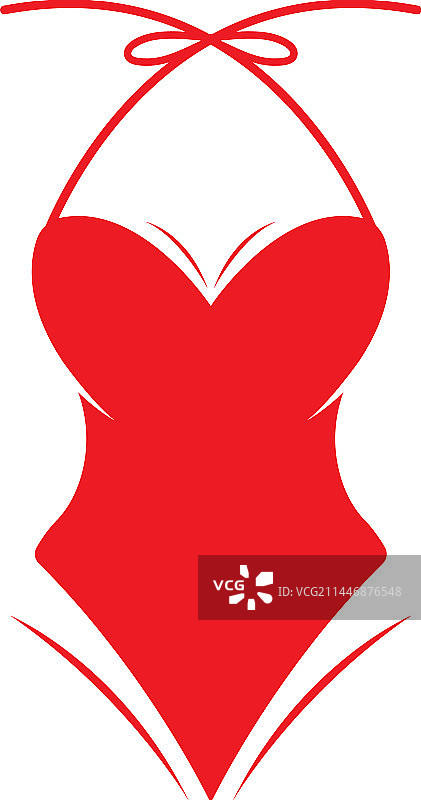 比基尼标志模板泳装标志设计图片素材