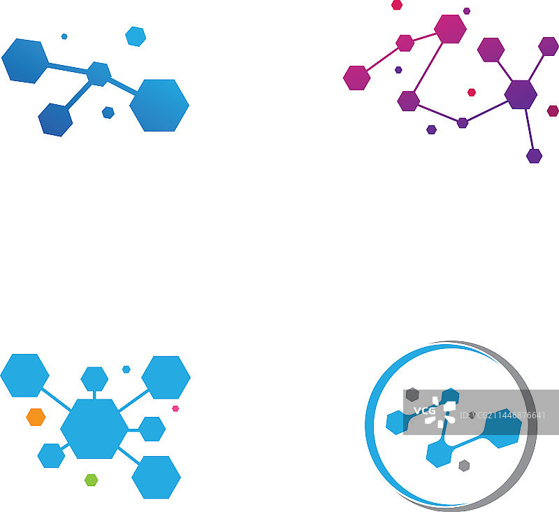 分子Logo模板图标图片素材