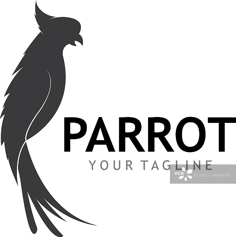 鹦鹉logo设计模板图片素材