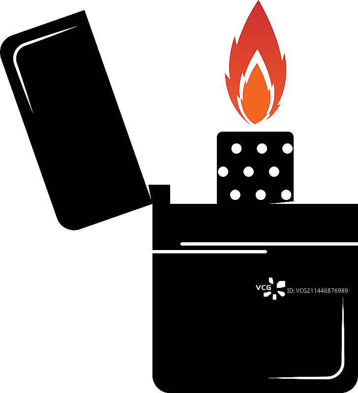 气体打火机图标设计图片素材