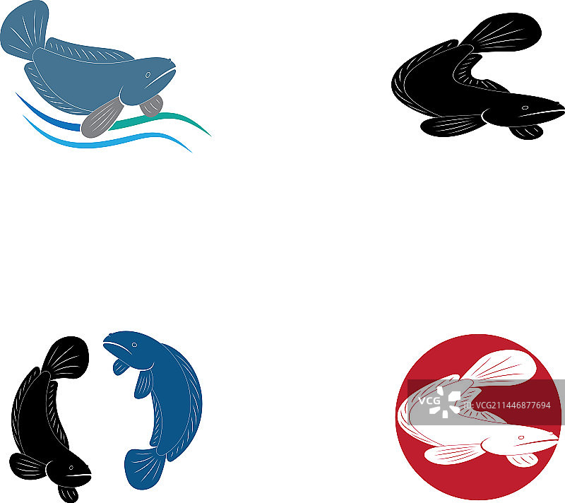 鱼软木塞Logo创意设计图片素材