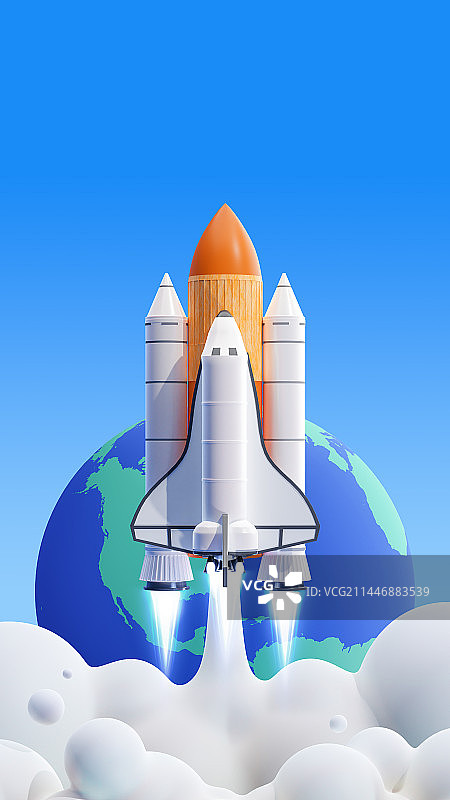 3D卡通简约风格航空飞机主题插画图片素材