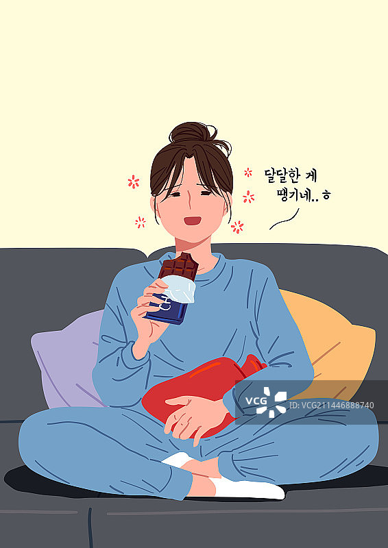 月经周期、经前综合征、压力、疼痛、女性图片素材