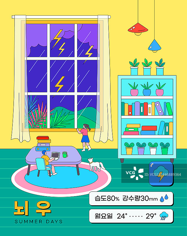 夏季雷雨天气图片素材