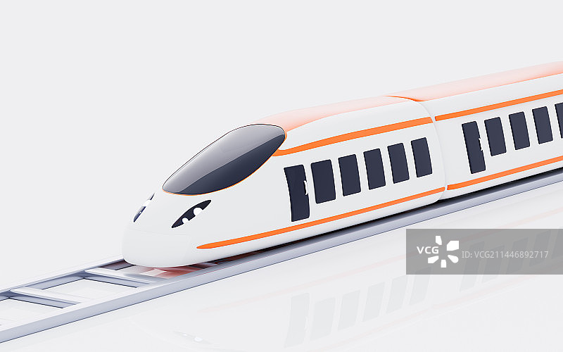 轨道列车高铁火车交通运输3D渲染图片素材