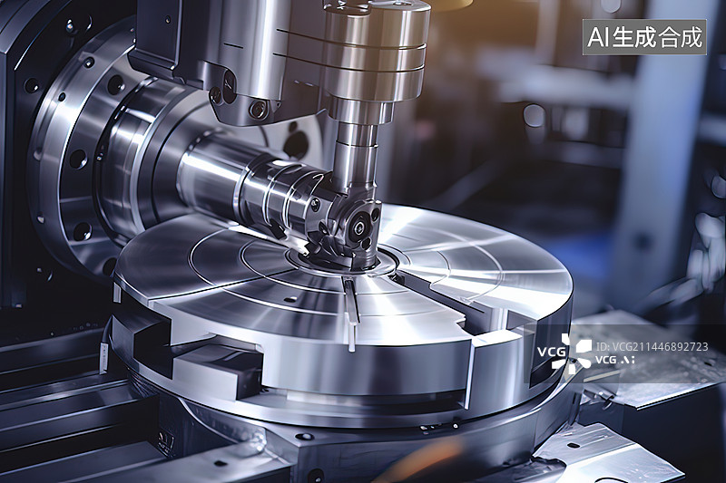 【AI数字艺术】数控机械加工图片素材