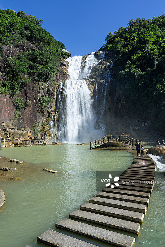 梅州市丰顺县龙归寨瀑布粤东第一瀑布图片素材