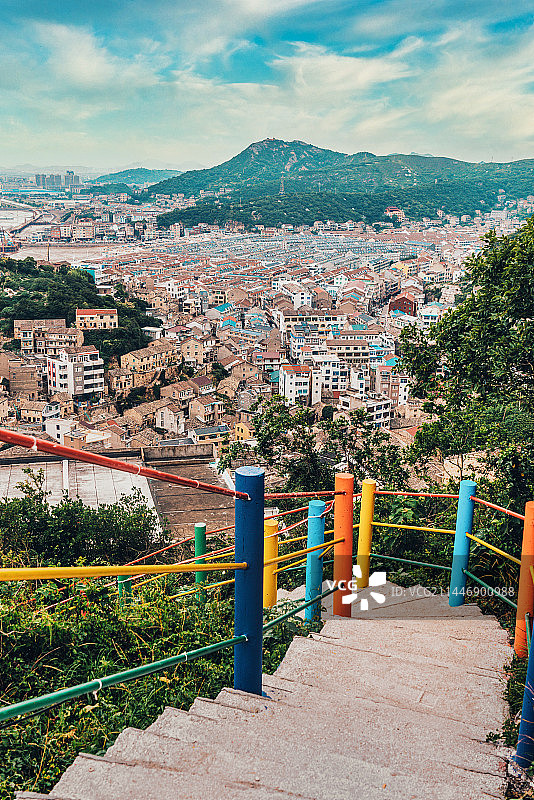 温岭石塘七彩小镇图片素材