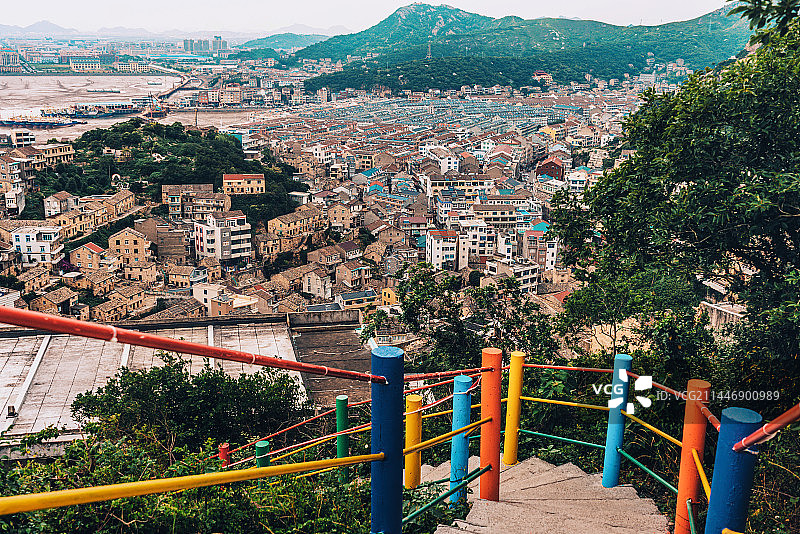 温岭石塘七彩小镇图片素材