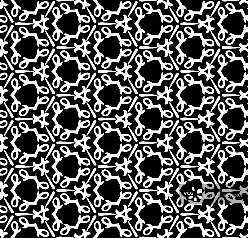 黑白无缝抽象图案图片素材