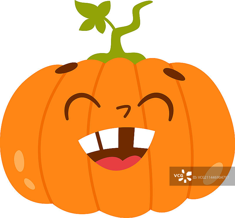 大笑的南瓜卡通形象图片素材