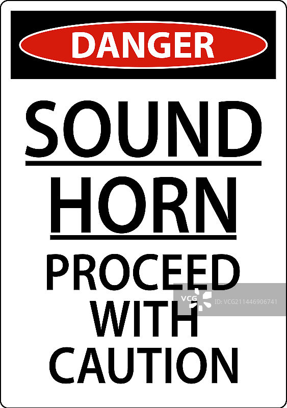 带有危险标志的喇叭声音图片素材