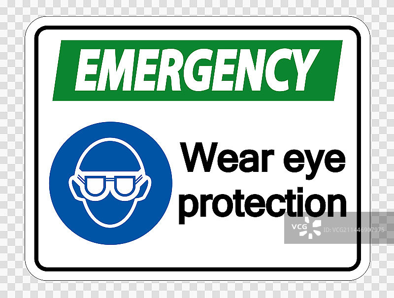 透明背景上的紧急防护服和护目镜图片素材