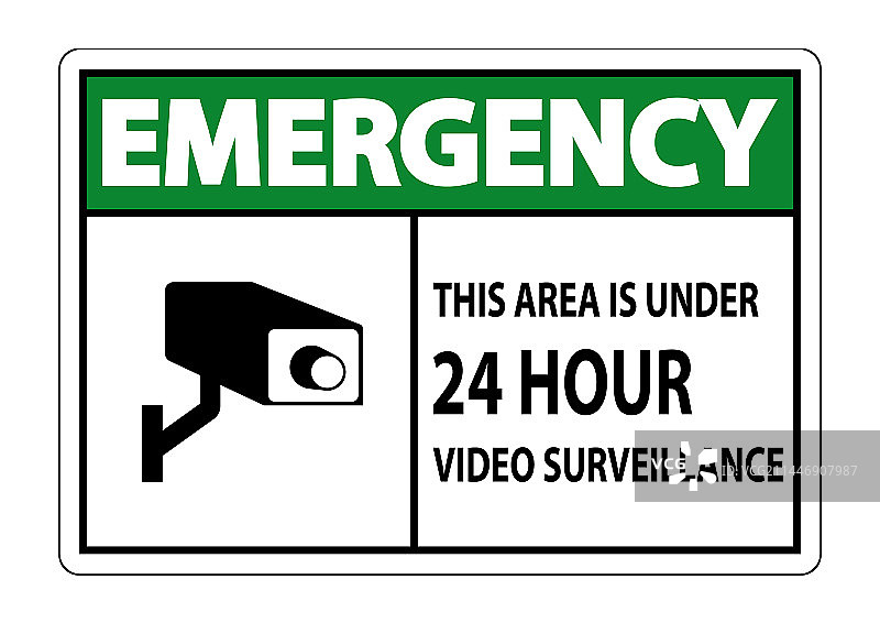 紧急区域24小时视频监控中图片素材