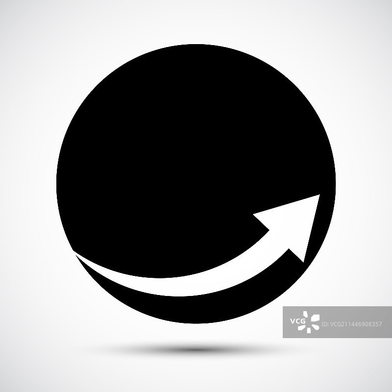 黑色箭头图标符号白色背景图片素材