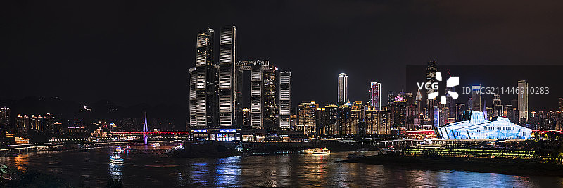 重庆长嘉汇夜景图片素材