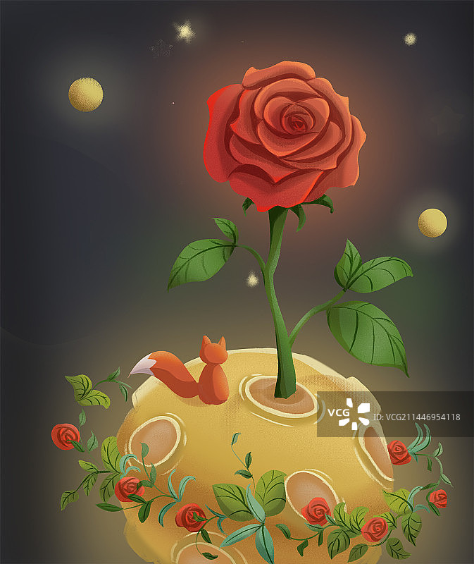 星球玫瑰图片素材