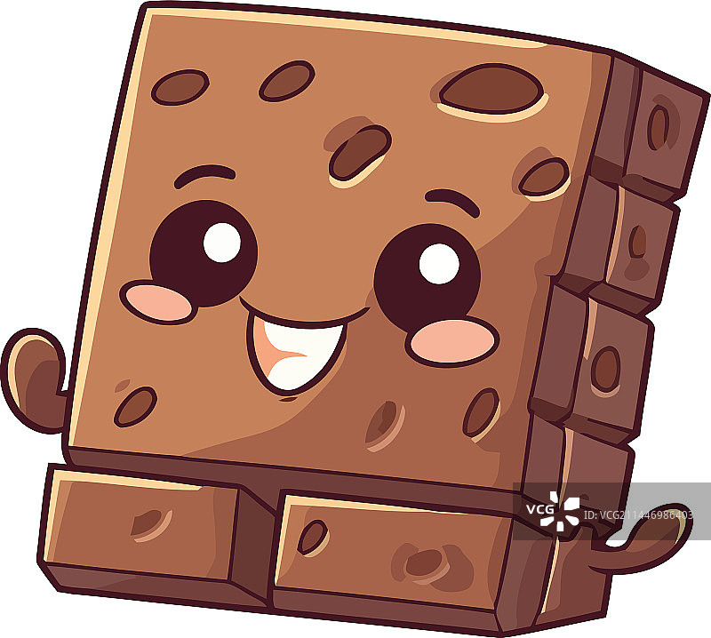 可爱的巧克力甜点图片素材