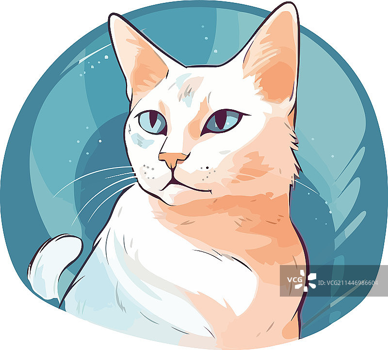 可爱的家猫设计图片素材