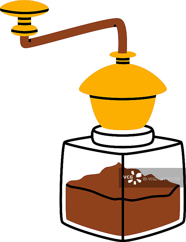 研磨芳香饮品的咖啡研磨机图片素材