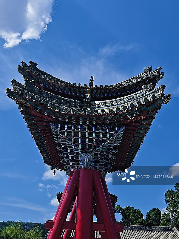 伏羲庙的建筑一角图片素材