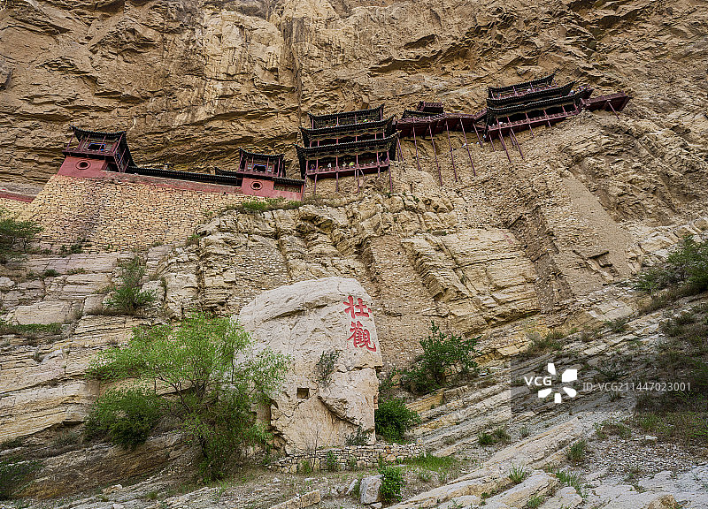 山西大同悬空寺图片素材