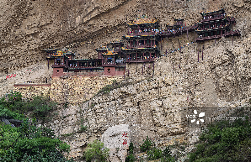 山西大同悬空寺图片素材